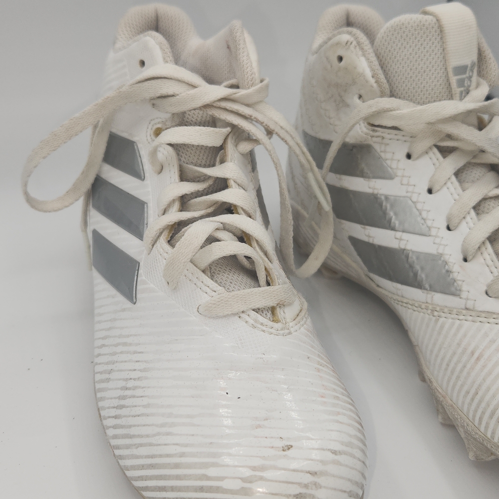 adidas Kids White and Silver Sneakers
